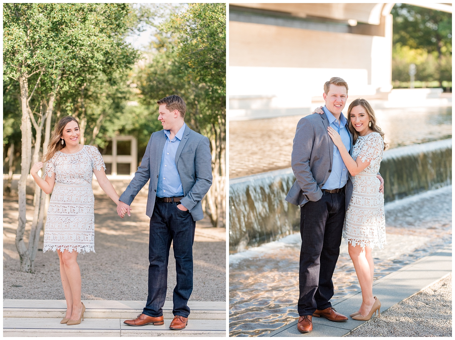 Engagement Photos at Fort Worth Botanic Gardens and the Kimbell Art Museum