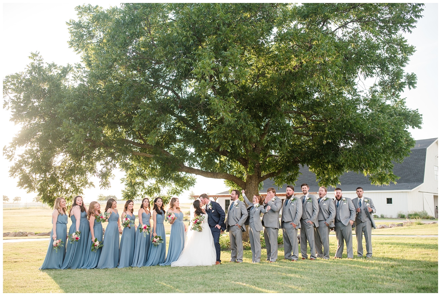 Outdoor Ceremony at Morgan Creek Barn Wedding