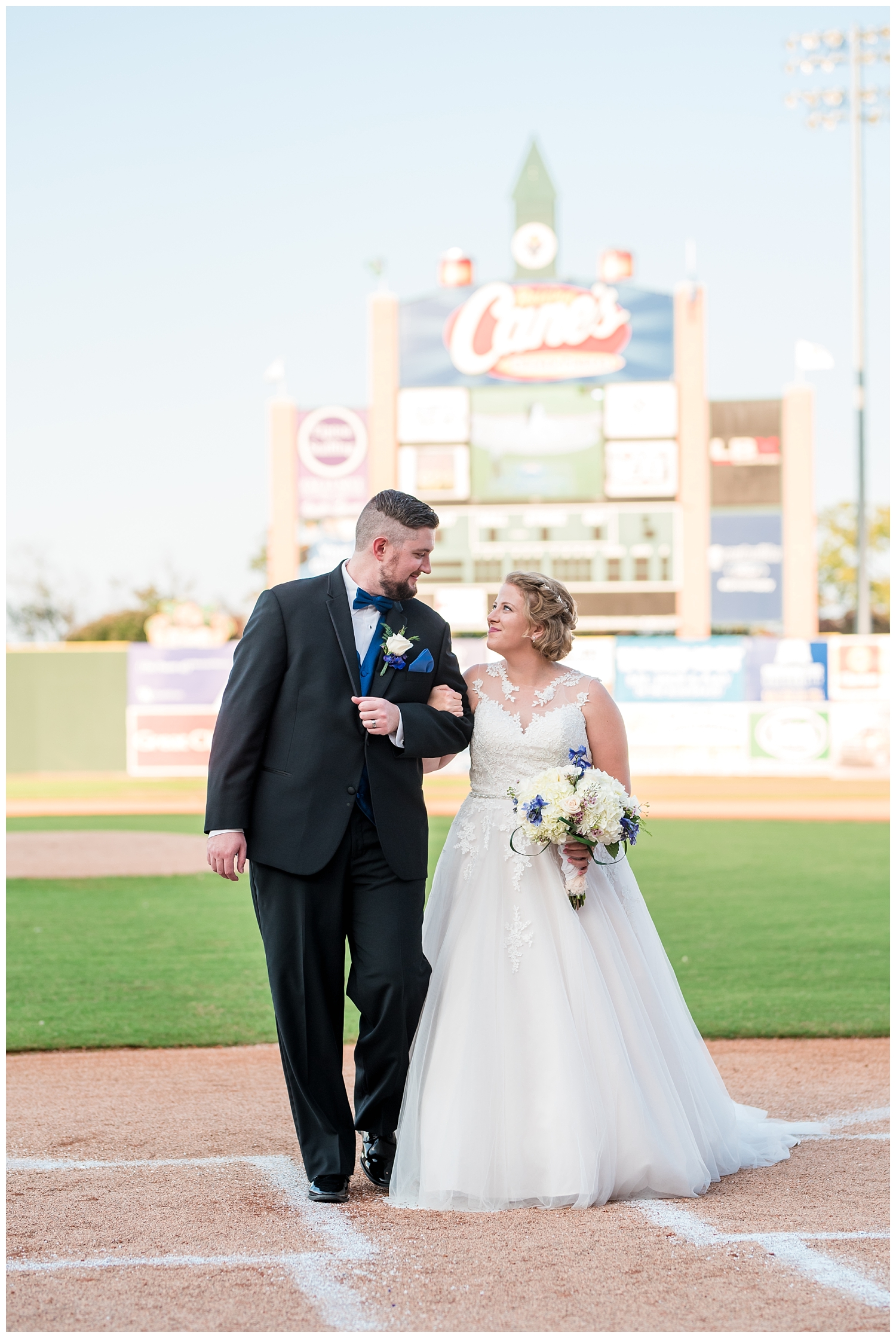 Sarah and David's Baseball Field Wedding in Lexington, Kentucky