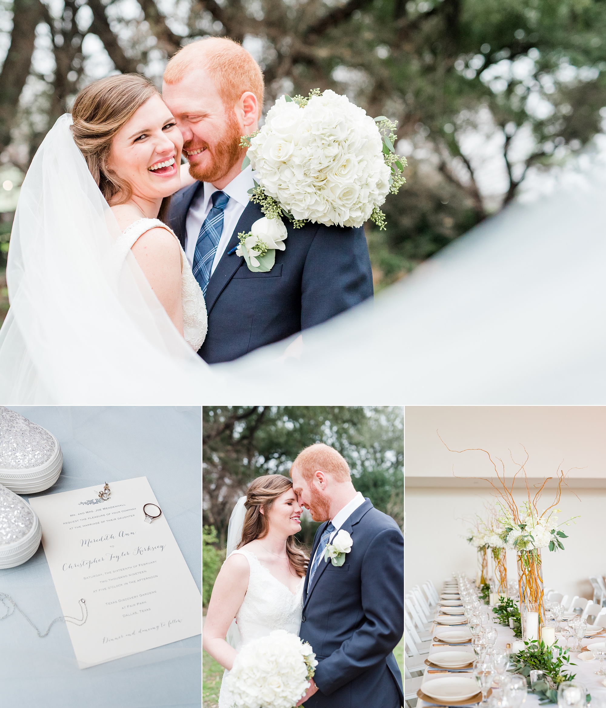 Classic Winter Wedding at the Texas Discovery Gardens