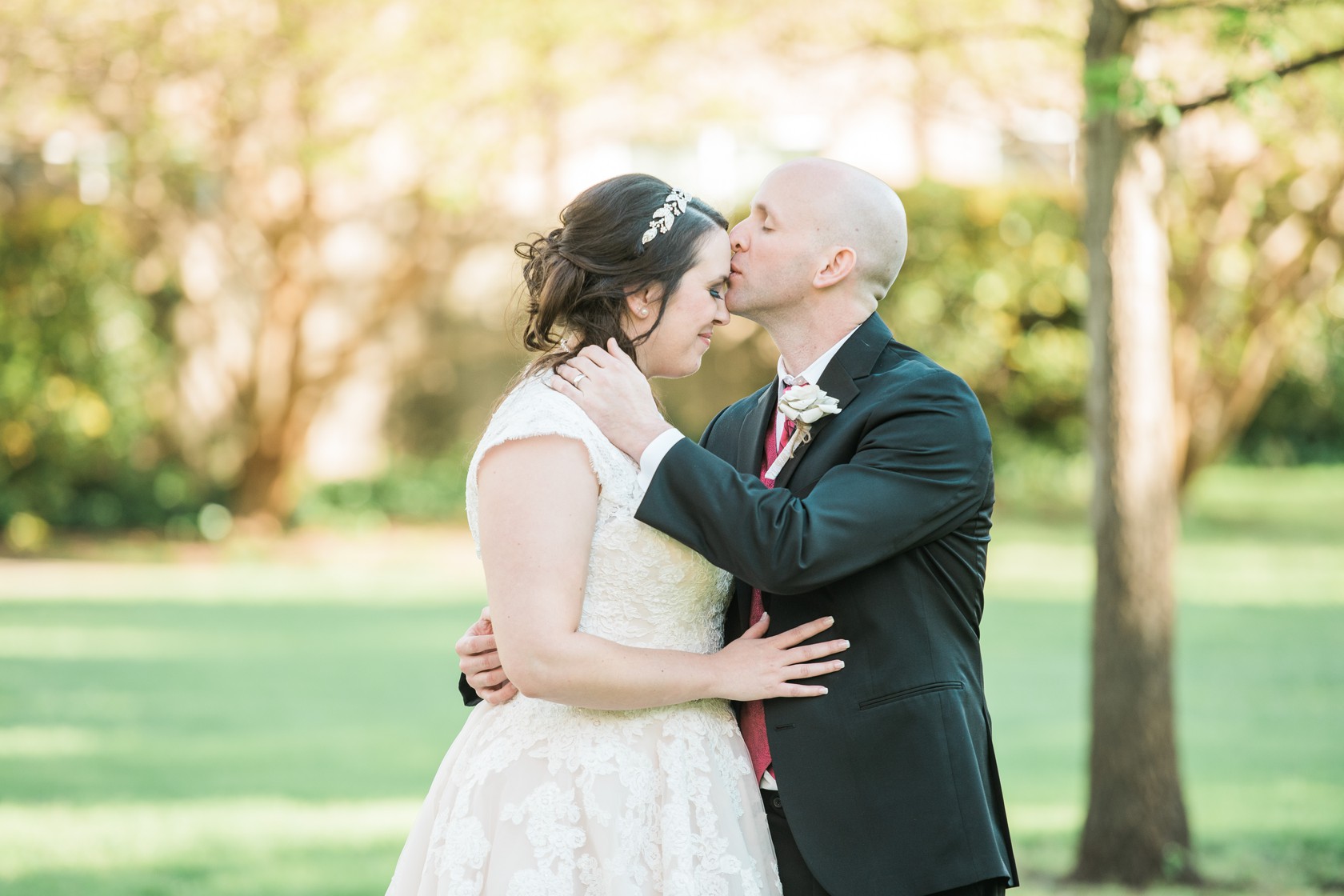 Bridal Party Portraits outside St Matthews Cathedral