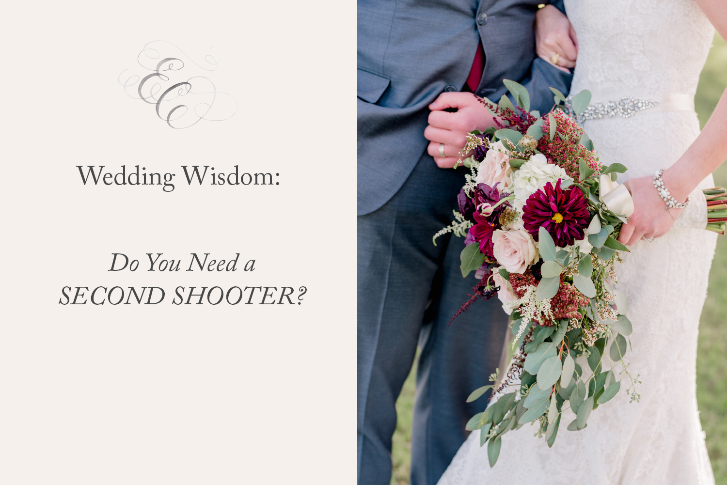 Second Shooter Title Graphic Dallas Wedding Photographer