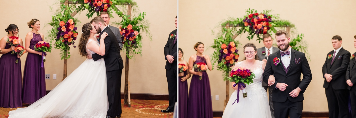 Indoor Ceremony at Dallas Marriott Quorum Wedding Photos