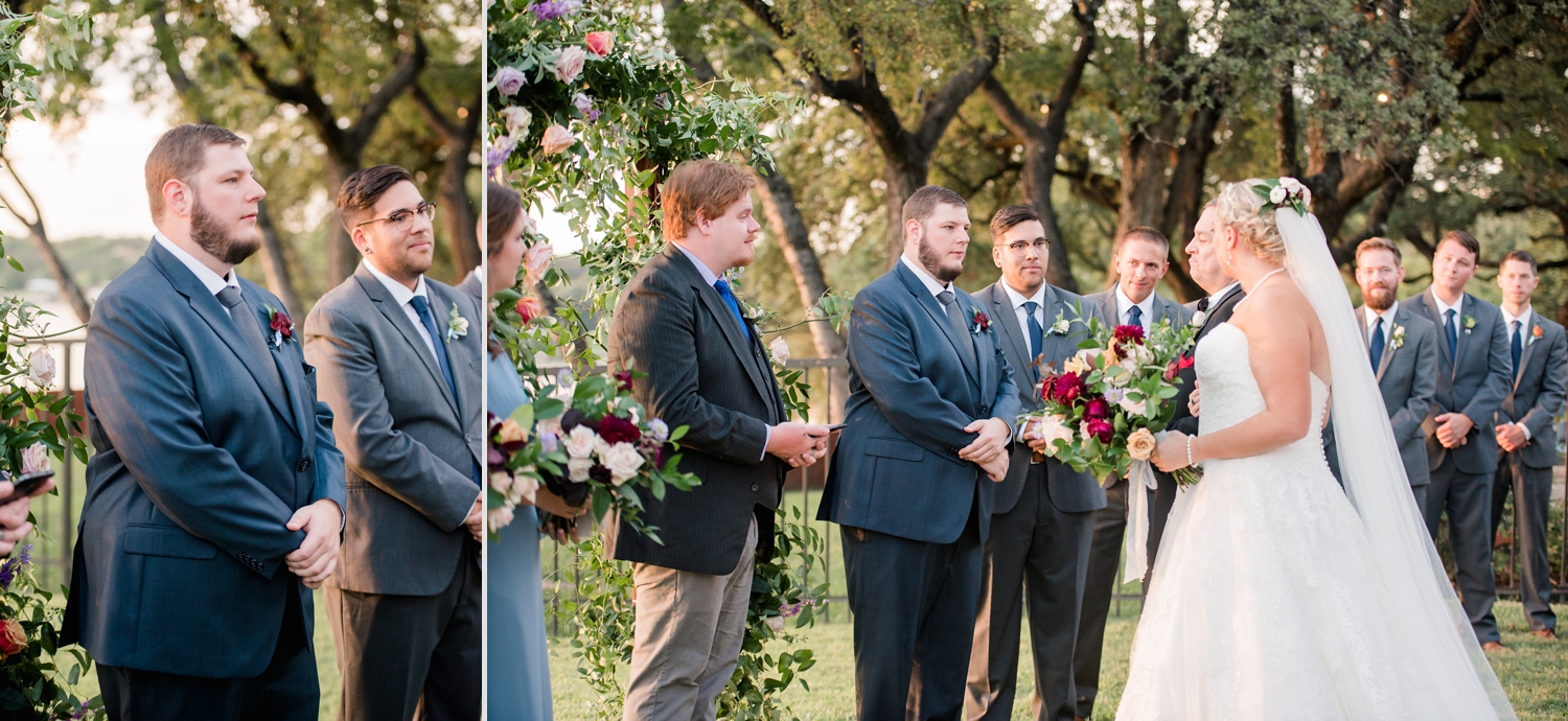 Lakeside Wedding at Sunset by Dallas Wedding Photographer