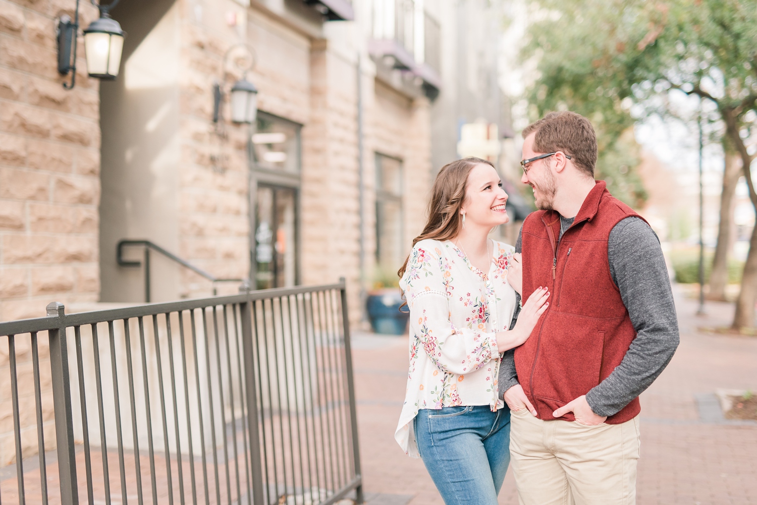 Shops at Legacy and Arbor Hills Nature Preserve Engagement Session