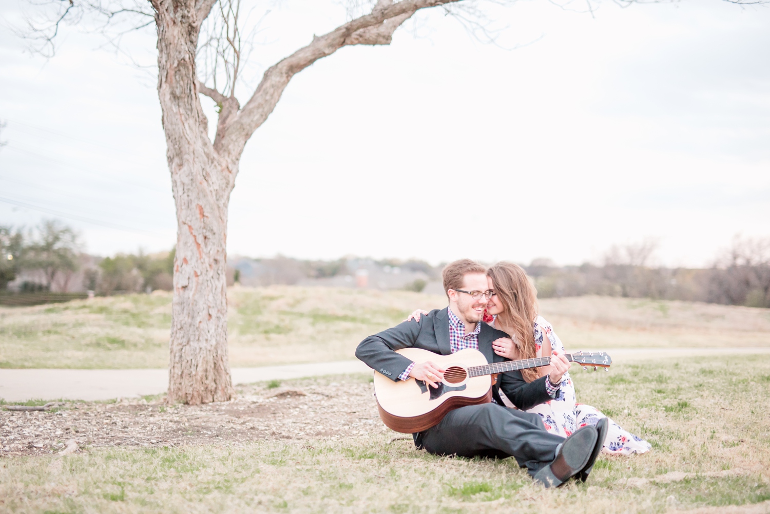 Engagement Session at Arbor Hills Nature Preserve and Shops at Legacy