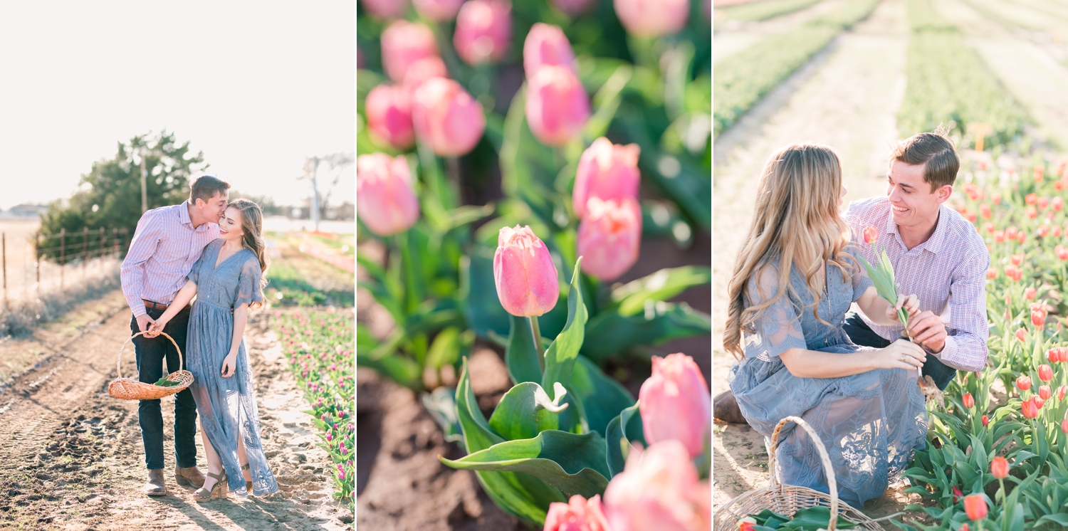 Engagement Session in Dallas with Flowers