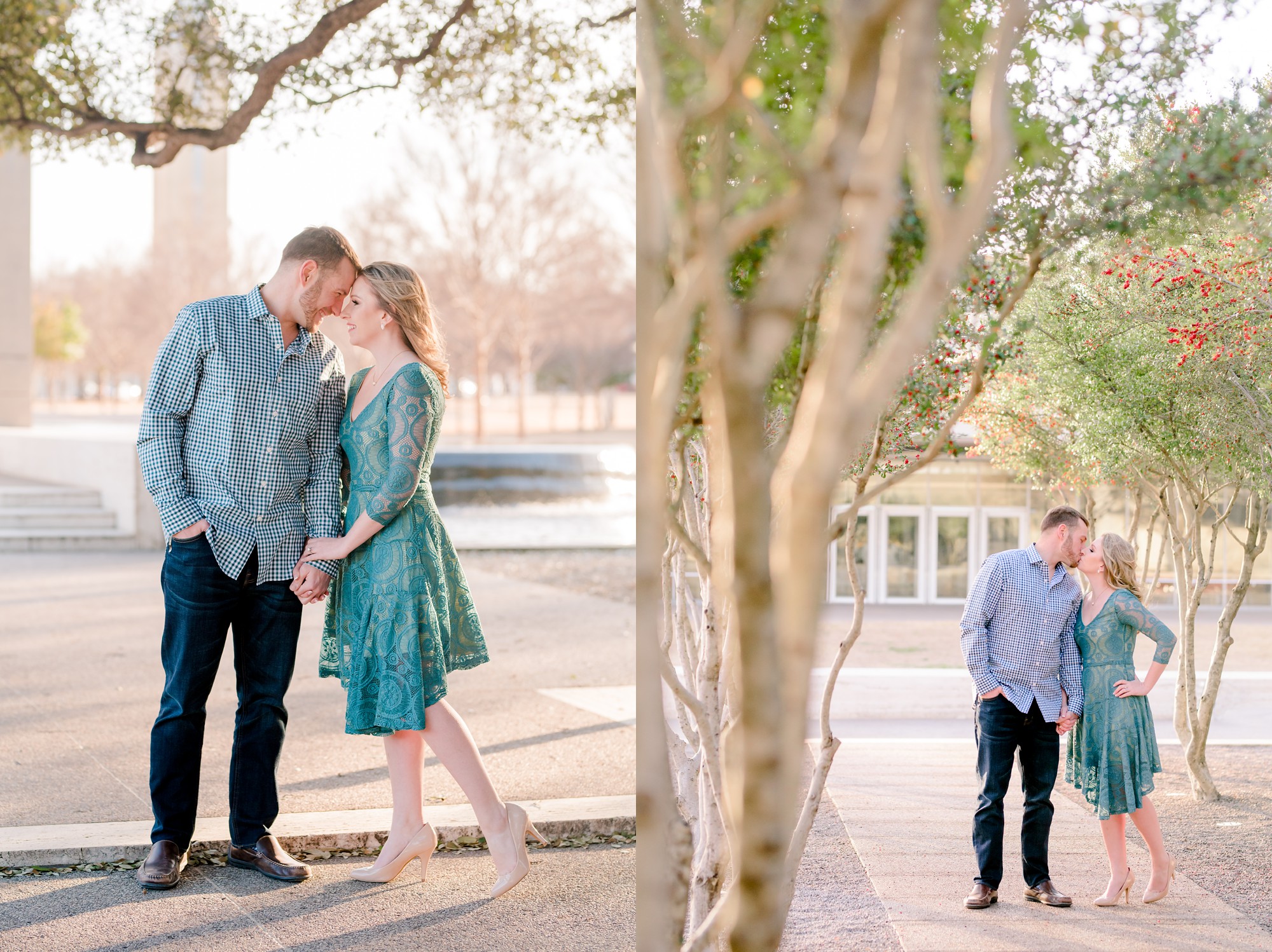 Kimbell Art Museum Engagement Photos in Fort Worth