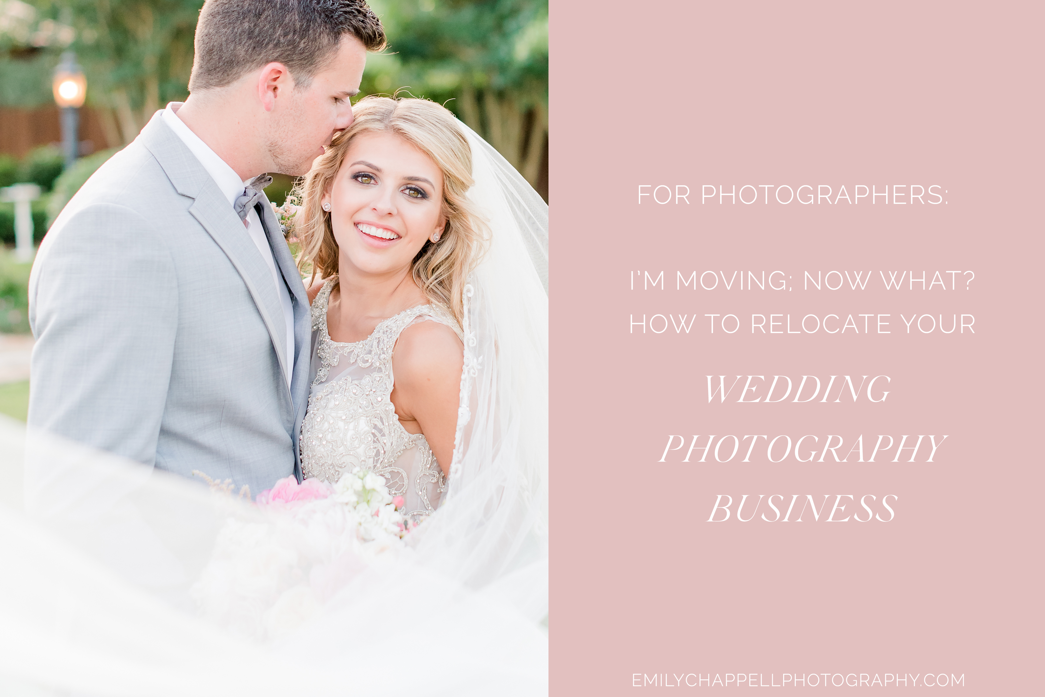 relocate your wedding photography business moving